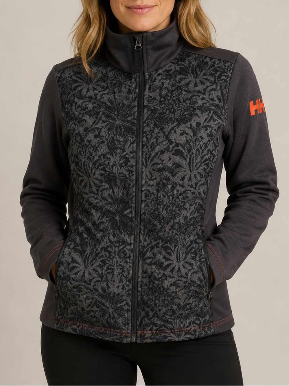 Helly Hansen Women's Graphic Fleece Full Zip Jacket Size Medium